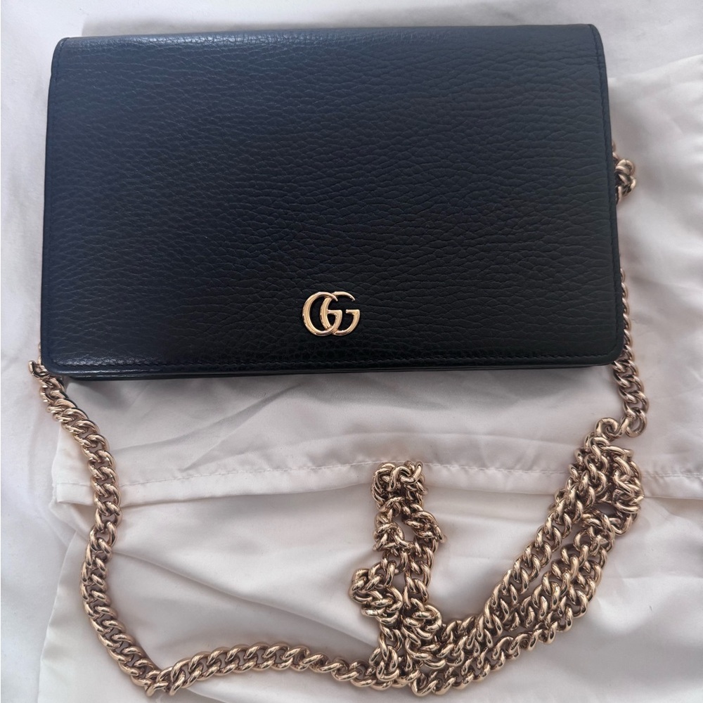 Gucci black leather evening bag - Picture 2 of 3